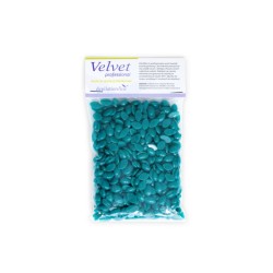Wosk twardy brazylijski do depilacji w groszkach - Azulenowy, 100g/op
