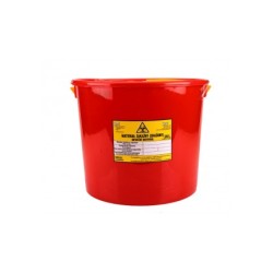 Pojemnik na odpady medyczne KDM 20L - Czerwony, 1szt.