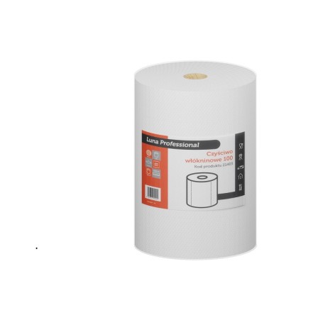 Ręcznik fryzjerski / Czyściwo włókninowe Luna Soft Mega, 400 listków, 1,8kg, 1 rolka (21403)