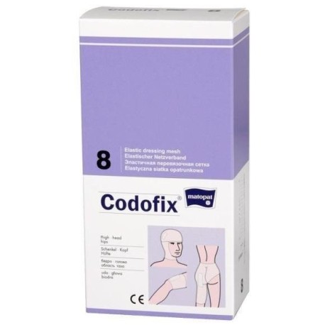 CODOFIX nr 8 elastyczna siatka opatrunkowa 8cmx1m, niejałowa, MA-152-RATG-015