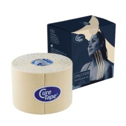 Taśma CureTape GENTLE - tejp plaster hipoalergiczny do kinesiotapingu, kolor beżowy, 5cmx5m, REF:1089.02.21, 1szt.