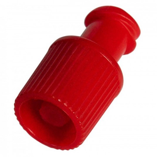 Korek luer lock, stoper czerwony BIOMEDICO, 100szt./op.