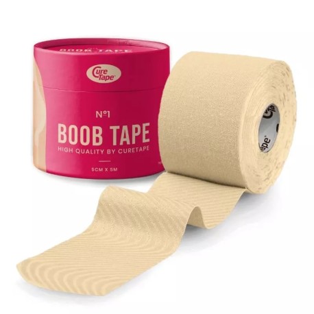 Taśma Boob Tape- elastyczna taśma modelująca i podtrzymująca biust z nasutnikami, kolor beżowy, 5cmx5m, REF:1055.10.22, 1szt.