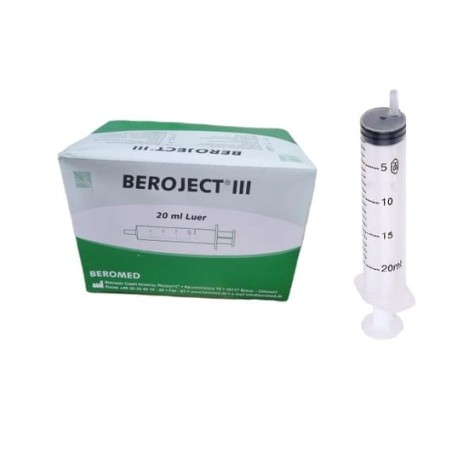 Strzykawka 2cz. luer slip Beroject III 20ml, 50szt/op Ref:B943482