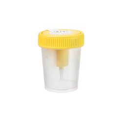 Pojemnik do zbierania moczu Vacuette 100ml (zakrętka z urządzeniem transferującym) żółty, 1szt.