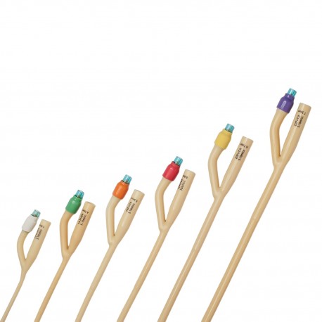 Cewnik Foley, dwudrożny z plastikową zastawką, sterylny, 1szt.