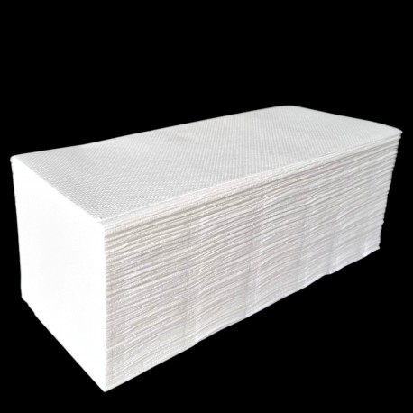 Ręcznik ZZ celulozowy QUALITA (24x11x10cm) 2W, Biały, 3200szt./karton.