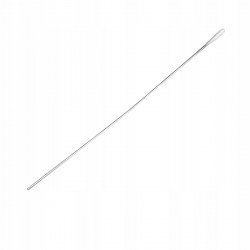 Wymazówka aluminiowa 0,9x150mm z wacikiem bawełnianym, jałowa, 1szt