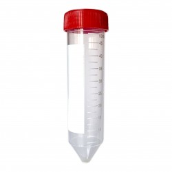 Probówka stożkowodenna PP 50ml (30x115mm) z czerwoną nakrętką typu Falcon, 25szt./op. Ref: 337100