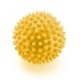 Piłka do masażu i rehabilitacji z kolcami 10cm, żółta, 1szt.