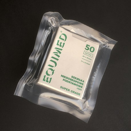 Szkiełko mikroskopowe podstawowe, szlifowane 90° z polem do opisu (25x75mm), 50szt./op.,