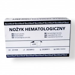 Nożyki/Lancety hematologiczne Bestmed, 200szt./op.