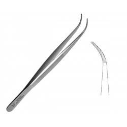 Pinceta, pęseta do szwu Semken (odgięta) 15cm