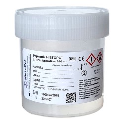 Pojemnik HISTOPOT 250ml z 10% formaliną, 1szt.