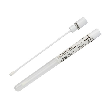 Wymazówka czysta w probówce transportowej, jałowa, plastikowa z wacikiem wiskozowym, 500szt/op.
