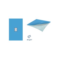 Serweta chirurgiczna 2W ALPHAtex (75x90cm) z otworem przylepnym 6x8cm, sterylna, 1szt.