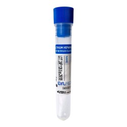 Probówki do pozyskiwania osocza na 2ml krwi z heparyną litową z niebieskim korkiem (system otwarty) 13x75mm, 50szt./op.