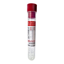 Probówki z granulatem i akceleratorem krzepnięcia 10ml w systemie otwartym, z czerwonym korkiem, 50szt./op.