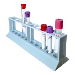 Statyw PP 1-rzędowy na 10 probówek, śr.18mm (250x60mm)