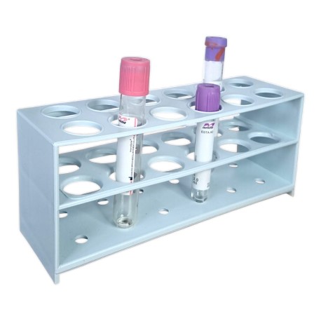 Statyw PP 2-rzędowy na 12 probówek, śr. 20mm (190x60mm)