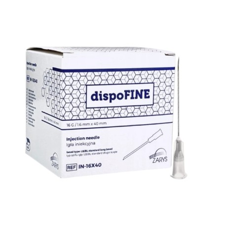 Igła iniekcyjna DispoFine 16G (1,6x40mm), 100szt./op.
