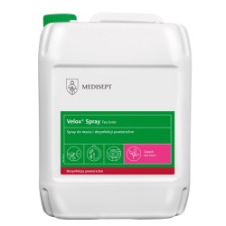 VELOX SPRAY 5L tea tonic, alkoholowy płyn do mycia i dezynfekcji powierzchni, 1szt.
