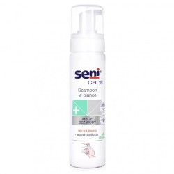 Szampon w piance do mycia włosów bez użycia wody Seni Care, 200 ml