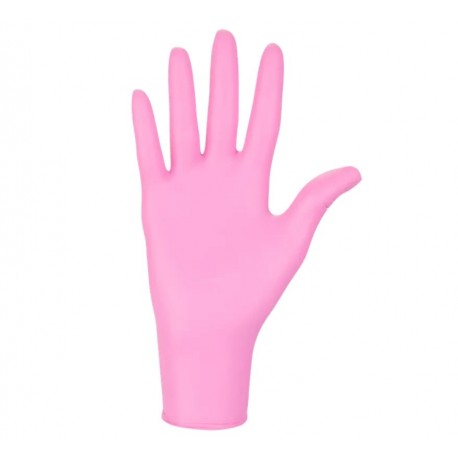 Rękawice nitrylowe Nitrylex® Pink PF (Rozm. M), 100szt./op.