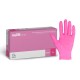 Rękawice nitrylowe bezpudrowe EasyCare różowe (Rozm. S), 100szt./op.