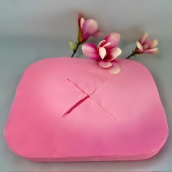 Zagłówki z włókniny z wycięciem typu X, różowe, 100szt./op.