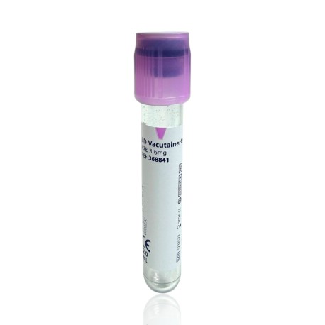 Probówka morfologiczna EDTA K2 plast., BD Vacutainer 2ml 13x75mm 100szt/op 368841