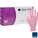 Rękawice Nitrylowe bezpudrowe Abena (rozm. XS), różowe, 100szt./op.