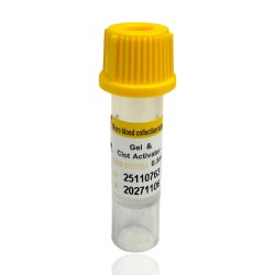 Probówka kapilarna z lejkiem, żel i aktywator krzepnięcia plast., CDR 0,5ml, 8x45mm, 100szt/op