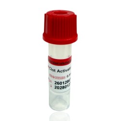 Probówka kapilarna z lejkiem, aktywator krzepnięcia plast., CDR 0,5ml, 8x45mm, 100szt/op