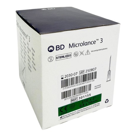 Igła iniekcyjna BD Microlance 21G (0,8x50mm), 100szt./op.