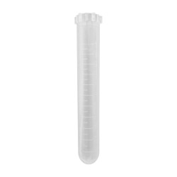 Probówka PP 11ml 16x96mm okrągłodenna z kołnierzem, z podziałką z korkiem 100szt/op