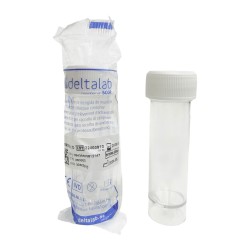 Pojemnik PS 30ml z białą nakrętką, jałowy, indywidualnie pakowany, 50szt./op.