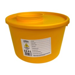 Pojemnik na odpady medyczne Intergos 3,5-4L, żółty, 1szt.
