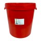 Pojemnik na odpady medyczne z pokrywą KDM 30L - Czerwony, 1szt.