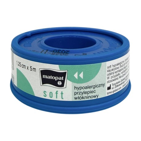 Przylepiec, plaster włókninowy z nakładką SOFT 1,25cm x 5m, 1szt.