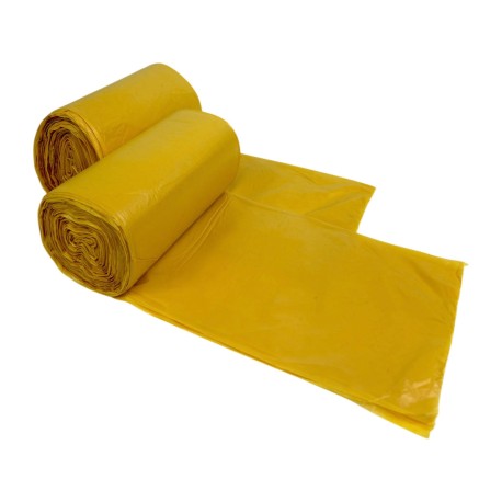 Worki na odpady żółte, sanitarne, 60L, LDPE 50szt/rol