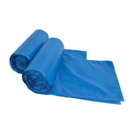 Worki na odpady niebieskie, grube LDPE, 35L 50szt/rol