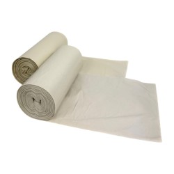Worki na odpady biale, grube LDPE, 120L 25szt/rol