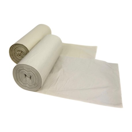 Worki na odpady biale, grube LDPE, 120L 25szt/rol