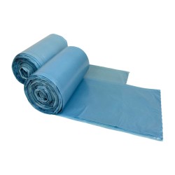 Worki na odpady niebieskie, grube LDPE, 35L 50szt/rol