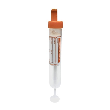 Probówka S-Monovette z Heparyną Litową 9ml, 16x92mm, 50szt./op. Ref: 02.1065