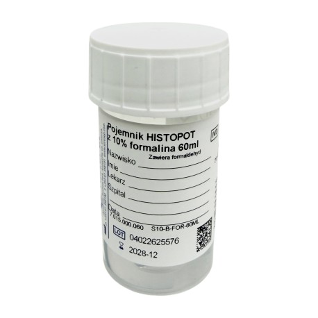 Pojemnik HISTOPOT 60ml z 10% formaliną, 1szt