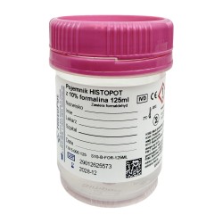 Pojemnik HISTOPOT 125ml z 10% formaliną, 1szt