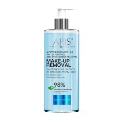 Apis MAKE-UP REMOVAL, Nawilżający płyn micelarny do demakijażu twarzy i oczu 500ml, 1szt.