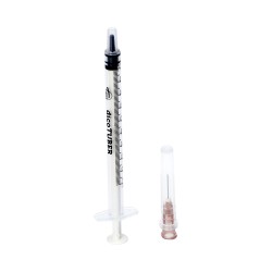 Strzykawka 3cz. tuberkulinowa dicoTUBER 1ml U20 z igłą nakładaną (0,45x13mm), 100szt./op.